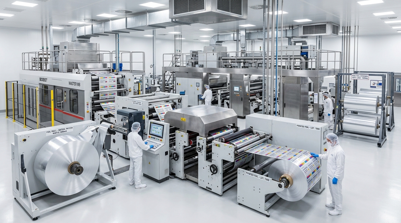 Jay Ambe Foils manufacturing facility interior